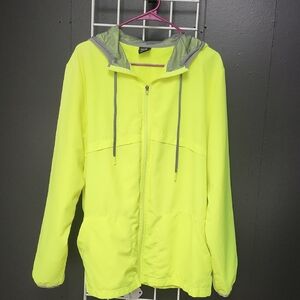 Athletic Works Neon Yellow Jacket, Size L